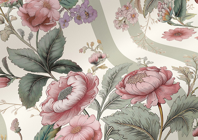Adelaide, Winnies Bloom Buttermilk - Twist&Fit Roller Blind - Image 4